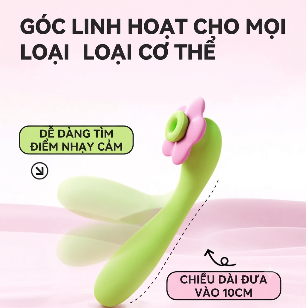 Đồ chơi rung, hút & sưởi ấm hình hoa hướng dương nhỏ
